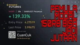 PART 1 TUTORIAL PEMULA MULAI BINANCE FUTURES  MODAL 150RB CUAN RATUSAN PERSEN PAKE SMARTPHONE CUK🔥🔥🔥