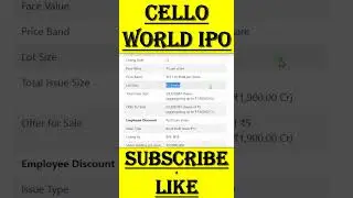 Cello World IPO | Cello World IPO GMP | Cello IPO