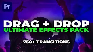 The Ultimate DRAG + DROP Transitions Pack | Premiere Pro 2023