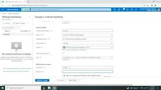 how to create new virtual machine in Microsoft azure