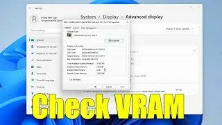 How to Check Video RAM (VRAM) in Windows 11 PC or Laptop