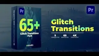 Premiere Pro Templates Review: Glitch Transitions + Free Font ⭐️⭐️⭐️⭐️⭐️