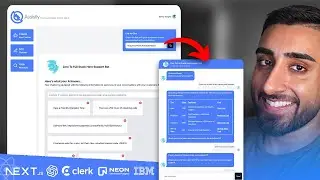 🔴 Let’s build an AI Help Bot with NEXT.JS 14! (Neon PostgreSQL, Clerk, AI Agent, OpenAI, IBM)