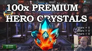 100 Premium Hero Crystals Opening | Marvel Contest of Champions