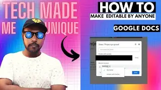 How to Make Google Docs Editable By Anyone | how to give permission to edit google docs