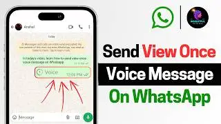 How To Send View Once Voice Message on WhatsApp (2024) | WhatsApp Disappearing Voice