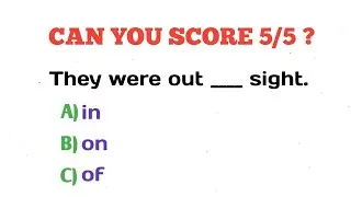 CAN YOU SCORE 5/5?| Mixed English Grammar Quiz To Boost Your Grammar #4