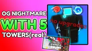 Beating OG nightmare event with 5 towers | Skibi Defense (1 year)