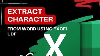 Extract a Character from Word using User Defined Function (UDF)