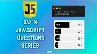 JavaScript Questions Series - 14 | #javascript #coding #mcq #snippets #code #js #viral #754 #project