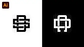 How to create Creative grid Logo Design in Adobe Illustrator | Grid Logos |  Illustrator Tutorials