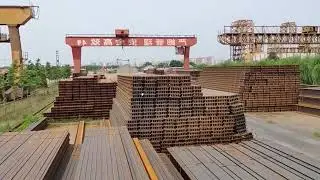 SS490 H shape steel structure column beam #steel #factory #rolledsteel #hbeam #beam
