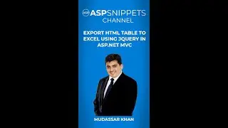 Export HTML Table to Excel using jQuery in ASP.Net MVC