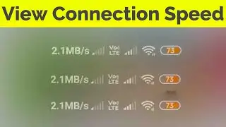 How To Show Internet Connection Speed For All Redmi Mobile