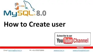 How to Create User in Database || MySql || Create User || Oracle || drop user
