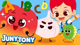 Alphabet Fruits and Veggies | Phonics Songs | Alphabet Songs for Kids | Learn Engilsh | JunyTony