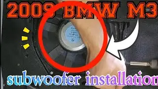 2009 BMW M3 How to remove the seat to replace subwoofers and amplifier location water damage trunk