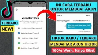 CARA MEMBUAT AKUN TIKTOK BARU - TERBARU