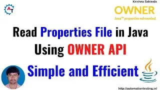 How to Read Properties Files using OWNER API in Java | Read Properties Files in Java
