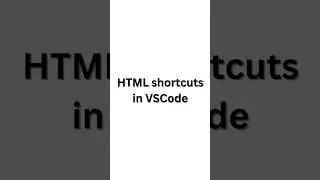 How Experts Use VSCode! HTML Shortcuts In VSCode!