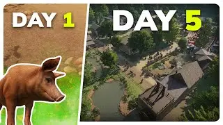 I Spent 5 Days Building a Farm for EVERY Banyard Animal in Planet Zoo