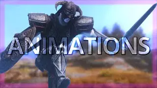 Skyrim SE: SkySA, DAR, Animated Armory, Elder Souls - The ULTIMATE Weapon Animations!