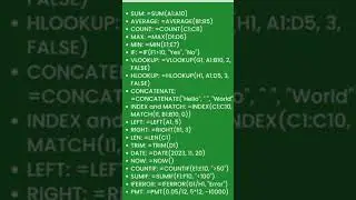 Most important excel formulas tricks #exceltricks #excel #shorts #trending #education #vlookup