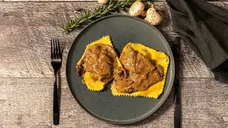 Short Rib Ravioli with Mushroom Cream Sauce - How to Make Great Short Rib Ravioli