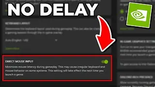 ENABLE DIRECT MOUSE INPUT FOR NO DELAY on GeForce NOW