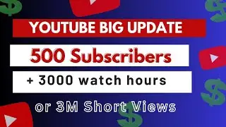 YouTube New Update-SMALL CHANNELS Making Money on Youtube 🤑 || GSTAMILTECH