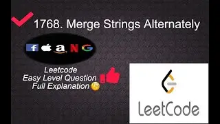 1768 Merge Strings Alternately | Leetcode Easy Level Questions Complete Playlist in Python