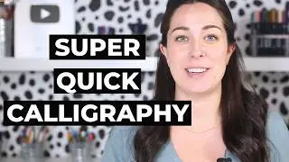 The Easiest Kind of Calligraphy (In 3 Minutes!)