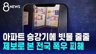 아파트 승강기에 빗물 줄줄…제보로 본 전국 폭우 피해 / SBS 8뉴스