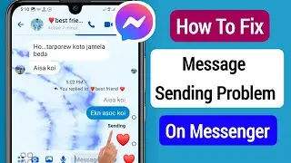 How To Fix Message Sending Problem On Messenger || Messenger Message Not Sending Problem Fix