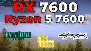 Ryzen 5 7600 + RX 7600 Benchmarks 2023 - 3 Games Tested