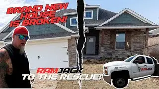 What Exactly Does RamJack Do? Watch This! On The Jobsite Watching The Magic Happen!