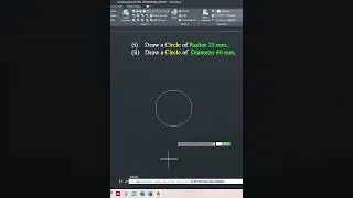 5. Draw a Circle (C) in AutoCAD
