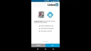 Android LinkedIn Integration Demo