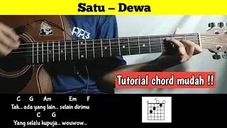 chord gitar (Satu - Dewa) Tutorial kunci gitar mudah untuk pemula