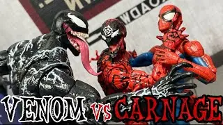 Venom & Spiderman vs Carnage Stop Motion