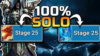 Bad-el-Kazar Solo Dragon and IceGolem Stage 25