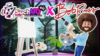Bob Ross Helped Me Paint A MASTERPIECE! (SuchArt! Gameplay)