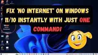 Fix 'No Internet' on Windows 11/10 Instantly with Just One Command!