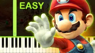 SUPER SMASH BROS: BRAWL THEME - EASY Piano Tutorial