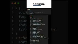 CSS Underline Hover Animation