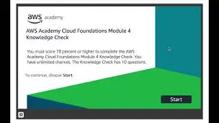 AWS Academy Cloud Foundation | Module 4 Knowledge Check Answer | 2024