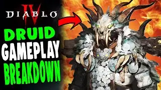 Diablo 4: Druid Gameplay Trailer TOTAL BREAKDOWN - Skills, Abilities, Locations, Items & MORE!