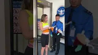 Tsa search woman for hiding stuff in stomach  