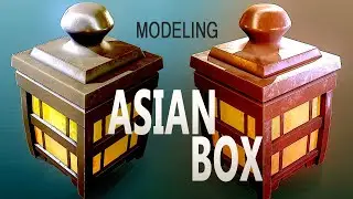 Making a stylized asian box model with Autodesk Maya 2023 and Substance 3D Painter 2023