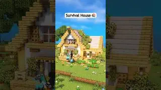 Cute Survival House 🏡 #shorts #minecraft